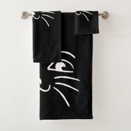 "Happy Cat" Badhandtuch Set