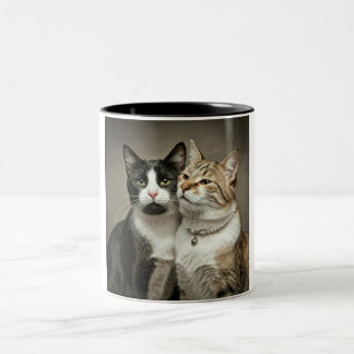 Happy Cat Couple Café Mug