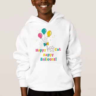 Happy Cat, Happy Balloons 🎈 🐱 Hoodie