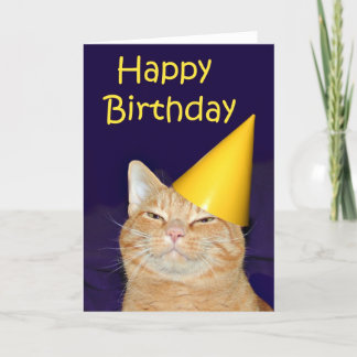 Happy Cat Happy Birthday Karte
