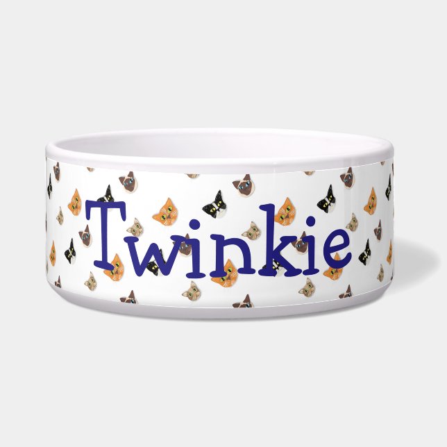 Happy Cat Heads Napf (Vorderseite)