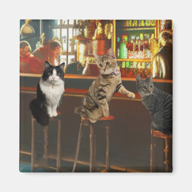 Happy Cat Hour Magnet (Vorne)