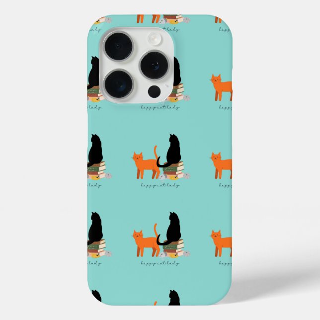 Happy Cat Lady Case-Mate iPhone Hülle (Rückseite)