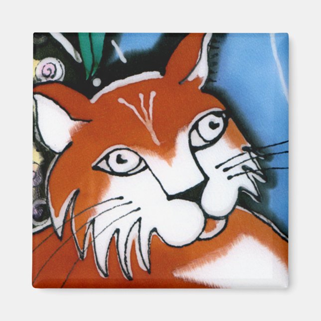 Happy Cat Magnet (Vorne)