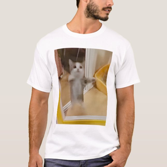 Happy Cat Mens T - Shirt (Vorderseite)