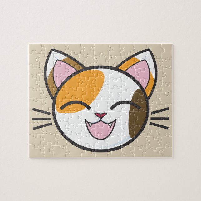 Happy Cat Puzzle (Horizontal)