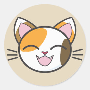 Happy cat stickers