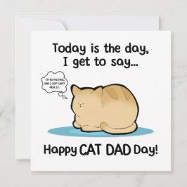 Happy Cat Vater Day, Happy Pawthers Day Karte