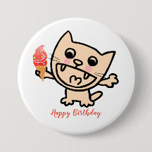 Happy Cat with Ice Cream