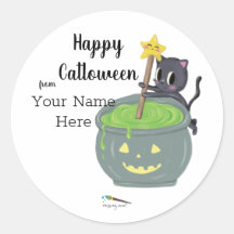 Happy Catloween | Halloween Cat Sticker