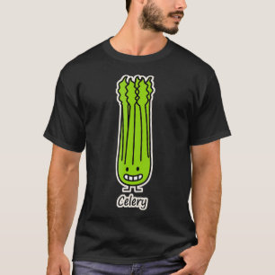 Happy Celery Stalk Bunch green fiber vegetable T-Shirt