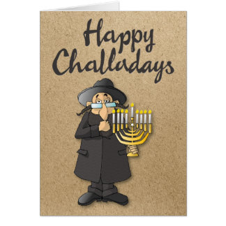 "Happy Challadays" Funny Hanukkah Holiday Card