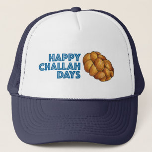 Happy Challah Days Chanukah Hanukkah Brot Loaf Truckerkappe