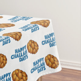 Happy Challah Days Hanukka Chanukah jüdisches Brot Tischdecke