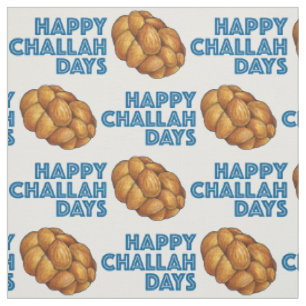 Happy Challah Days Hanukkah Chanukah Brot Loaf Stoff