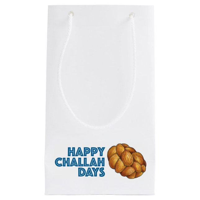 Happy Challah Days Hanukkah Chanukah Holiday Kleine Geschenktüte (Vorderseite)