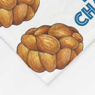 Happy Challah Days Jewish Holiday Hanukkah Brot Fleecedecke