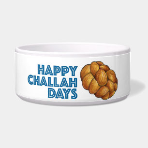Happy Challah Days Jewish Holiday Hanukkah Brot Napf