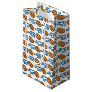 Happy Challah Days Jewish Holidays Broad Loaf Kleine Geschenktüte