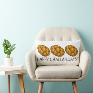 Happy Challahdays Challah Brot Hanukkah Holiday Lendenkissen