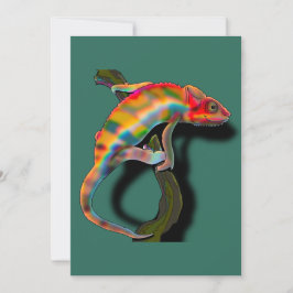 Happy Chameleon Einladung