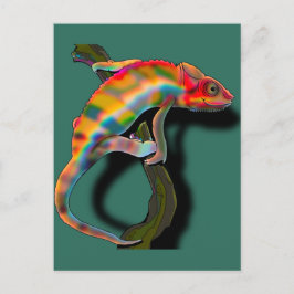 Happy Chameleon Postkarte