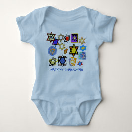 HAPPY CHANUKAH BABY JERSEY BODYSUIT STRAMPLER