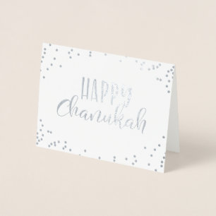 Happy Chanukah Folienkarte