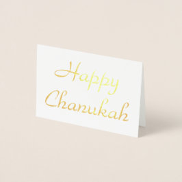 Happy Chanukah Folienkarte