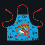 Happy Chanukah Judah Hero Schürze<br><div class="desc">Happy Chanukah Judah Maccabee Super Hero apon. Personalisieren Sie, indem Sie Text löschen und Ihre eigenen hinzufügen. Verwenden Sie Ihren bevorzugten Schriftart Stil, Farbe und Größe. Stellen Sie sicher, dass Sie die Größe und die Farbe des Gurtes auswählen. Alle Designelemente können auf andere Zazzle-Produkte übertragen und bearbeitet werden. Happy Hanukka!...</div>