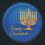 Happy Chanukah! Menorah Pappteller<br><div class="desc">Happy Chanukah! Menorah Paper Teller</div>