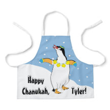 Happy Chanukah Penguin Schürze
