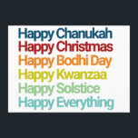 Happy Chanukah Weihnachtsfeiertag Alles Einladung<br><div class="desc">Say fröhlichen Urlaub und alles zu allen in dieser All-Inclusive modernen und minimalen Urlaub-Karte mit Chanukah ,  Weihnachten,  Kwanzaa,  Solstice,  Bodhi Tag und Neujahr. verlass niemanden in diesem Jahr aus und verbreite Freude und Liebe für alle deine Freunde und Bekannten.</div>