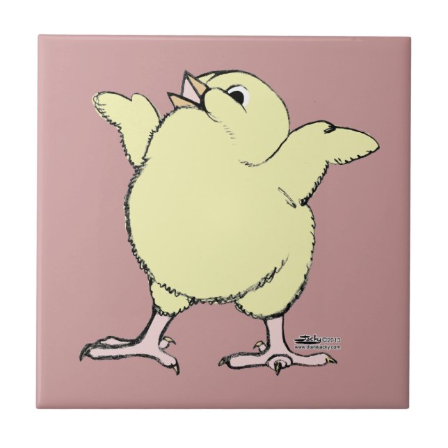 Happy Chick Fliese (Vorderseite)