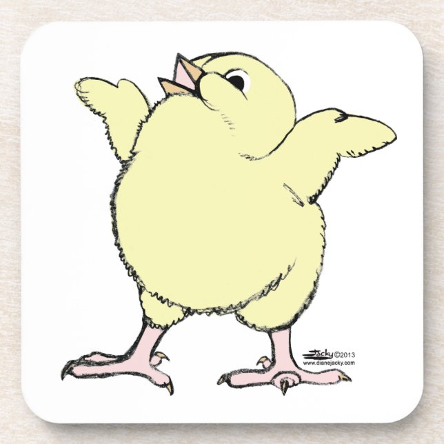 Happy Chick Untersetzer (Vorderseite)