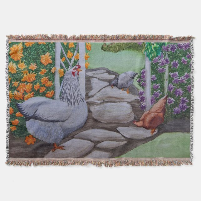 Happy Chicken Park Decke (Vorderseite)