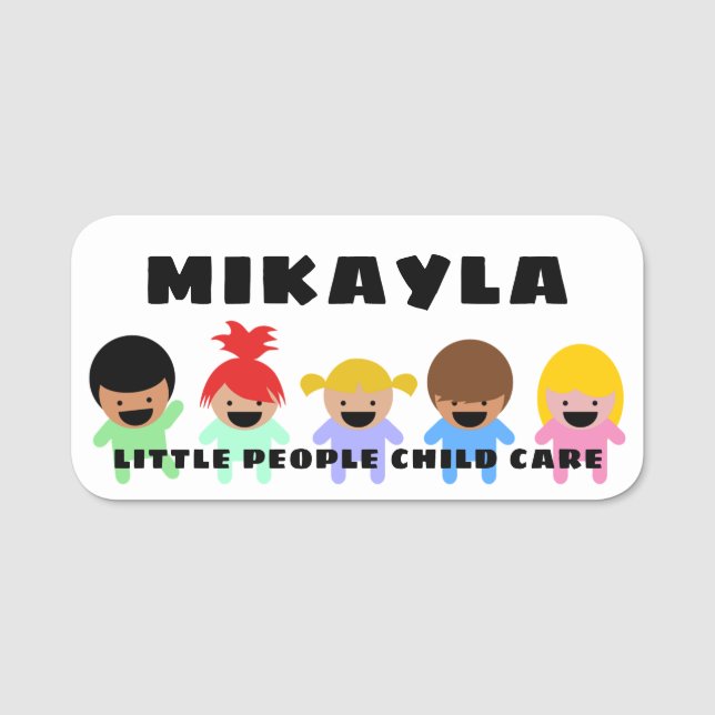 Happy Children Daycare Namensschild (Vorderseite)