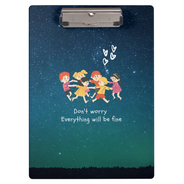 Happy Children Klemmbrett (Vorderseite)