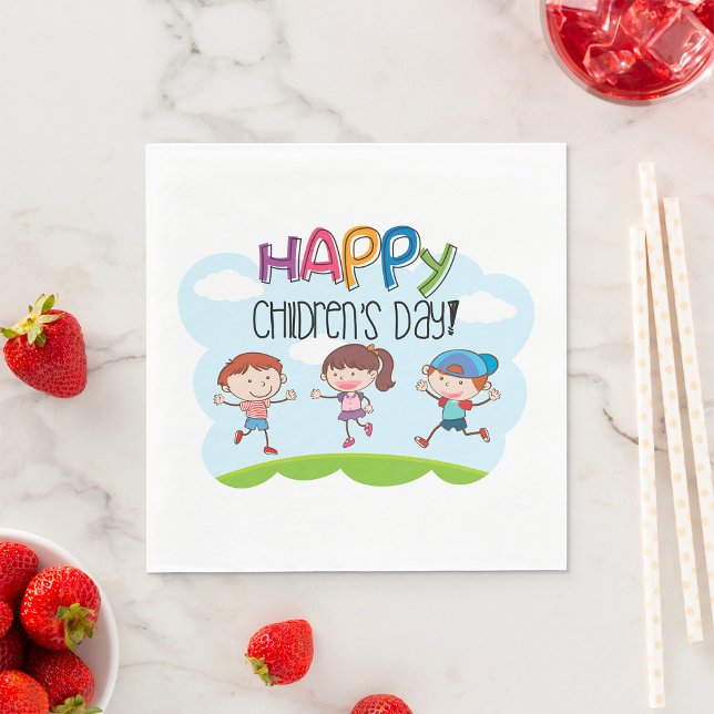 Happy Childrens Day Serviette (Von Creator hochgeladen)