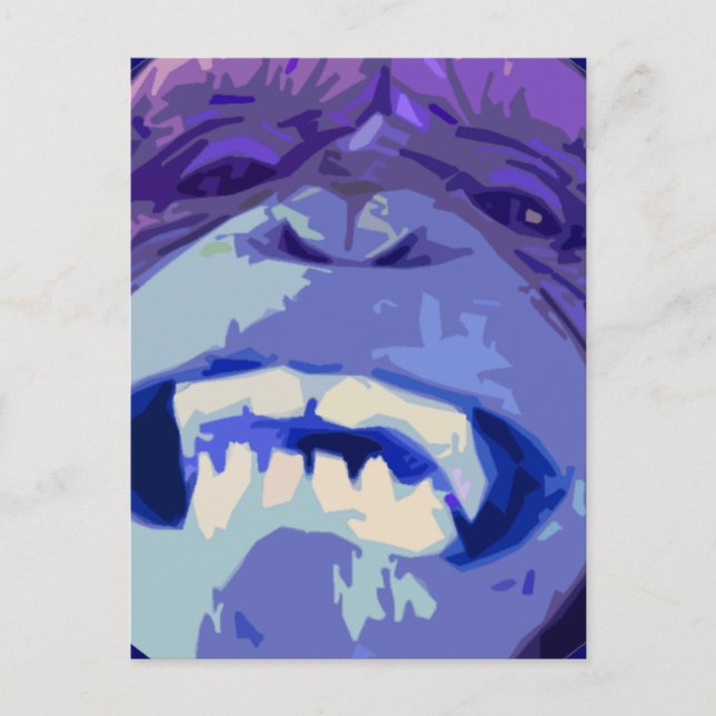 Happy Chimp Affe Postkarte (Vorderseite)