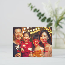 Happy Chinese New Year Custom Text Foto red