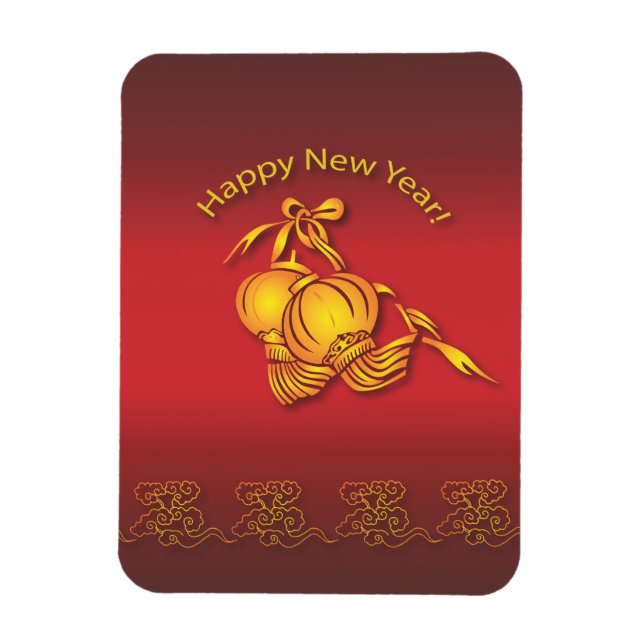 Happy Chinese New Year! Magnet (Vertikal)