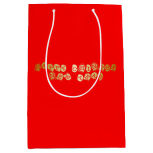 Happy Chinese New Year Mittlere Geschenktüte