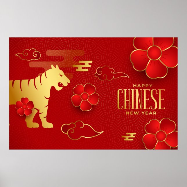 Happy Chinese New Year (Tiger) Poster (Vorne)
