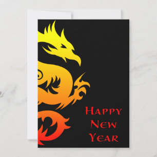 Happy Chinese new year : year of the dragon 2012 Einladung