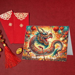 Happy Chinesisch neues Jahr des Drachen Karte