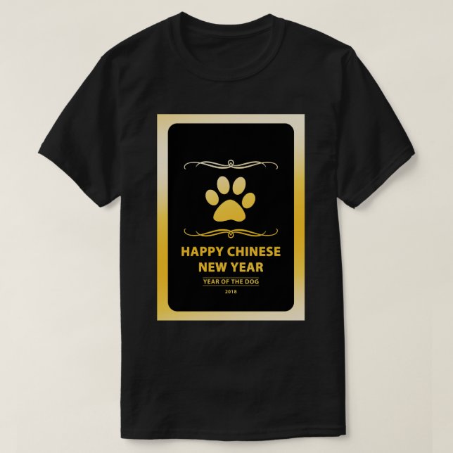 Happy Chinesisch Neujahr des Hundes 2018 Mod T-Shirt (Design vorne)