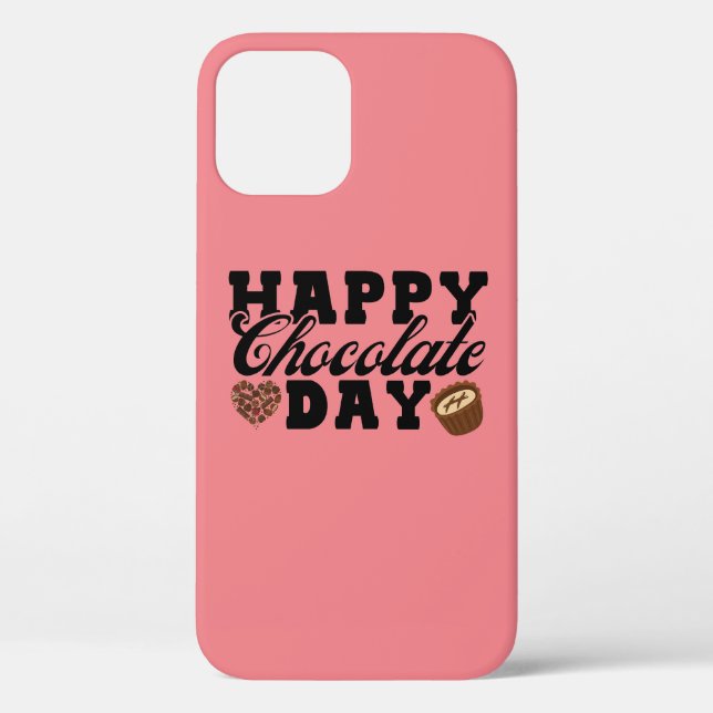 Happy Chocolate Day, Chocolate Lover's Joyful Case-Mate iPhone Hülle (Rückseite)
