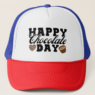 Happy Chocolate Day, Chocolate Lover's Joyful Truckerkappe