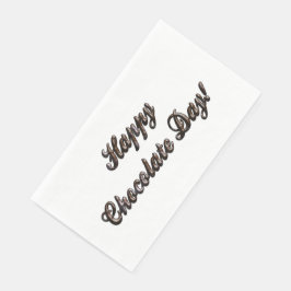 Happy Chocolate Day Serviette